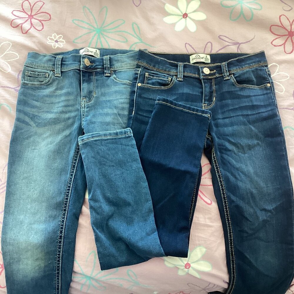 Jordache Set of 2 Girls Jeans Size 8